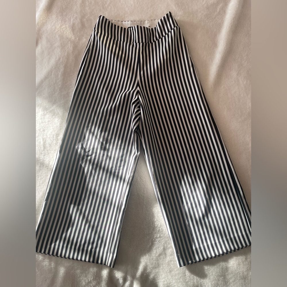 Express Cropped Wide Leg High-rise Pants